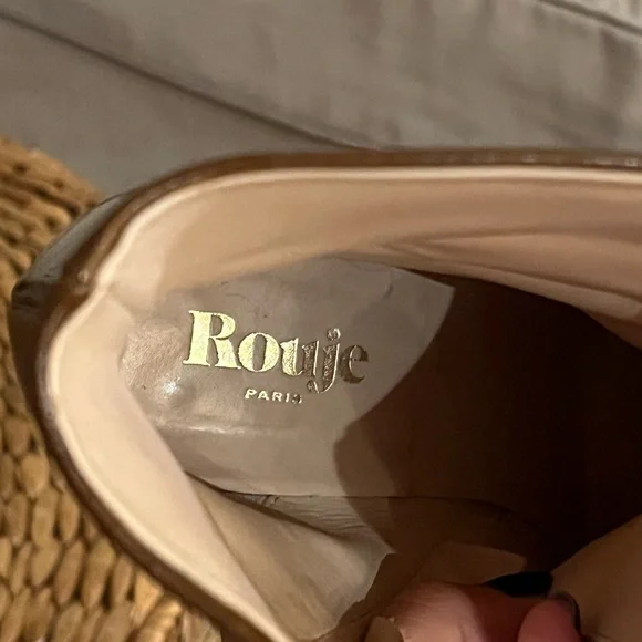 Rouje Celeste Chestnut Heeled Boots, Size 40 - Picture 5 of 5